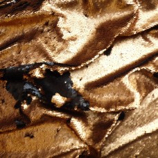 Ткань Пайеточная двухсторонняя (золото-черный)